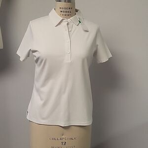 EAZE by Renuar white performance polo, size SP. New with tags